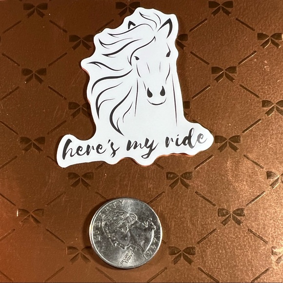 Equestrian Horse Girl Horse Boy Cowboy CowGirl Single Decor Waterproof Sticker - Picture 2 of 3